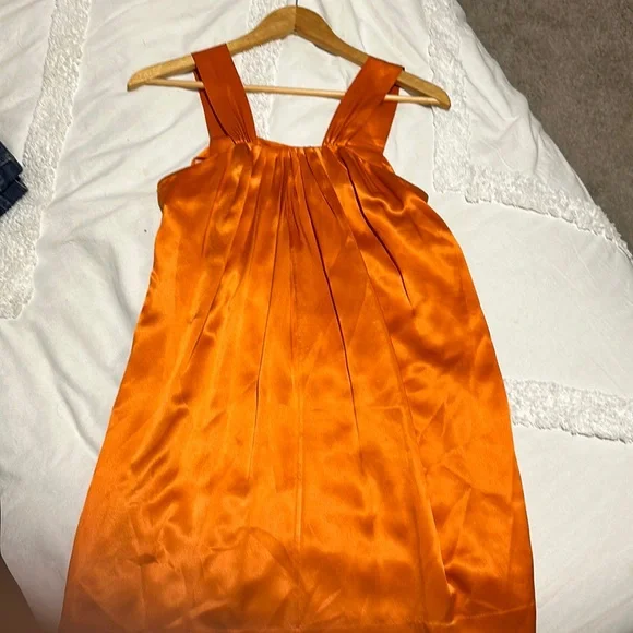 banana republic burnt orange dress Banana Republic Dress NEW Burnt Orange Cowl Neck Sleeveless